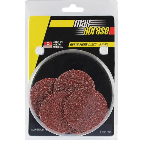 MAXABRASE CD 5 PK 75MM X A60 RESIN FIBRE DISC R TYPE ALOX GRIT